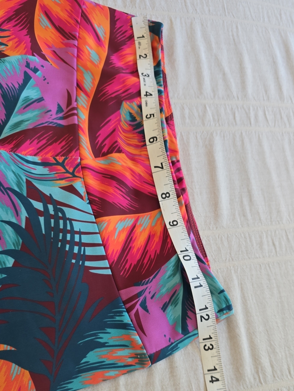 Onzie Flow Vibrant Tropical Leaf Print Cropped Leggings Women's XS - Picture 5 of 11